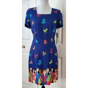 CDC A-line Dress Embellished Short Sleeve Shift NWT Cute! Womens Petite Sz 8P
